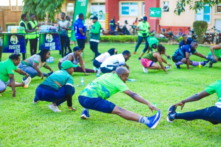 Runners lit up for the Tusker Lite Neon Run