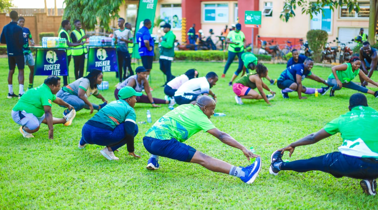 Runners lit up for the Tusker Lite Neon Run