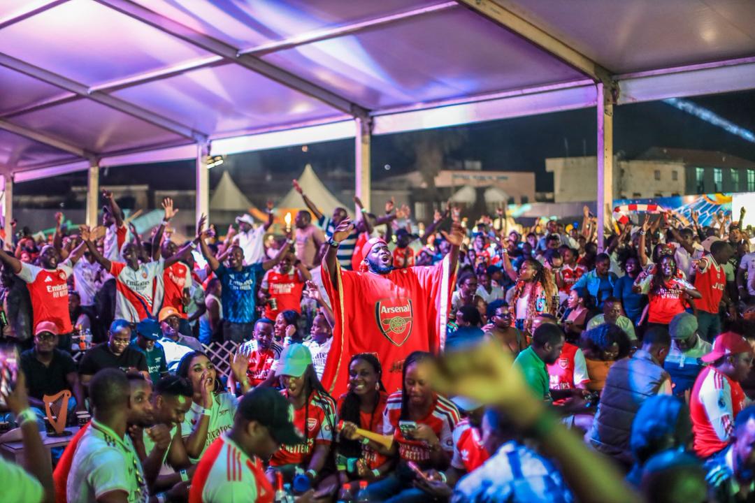 Arsenal Fans Paint Uganda Red in Premier League Title Celebrations