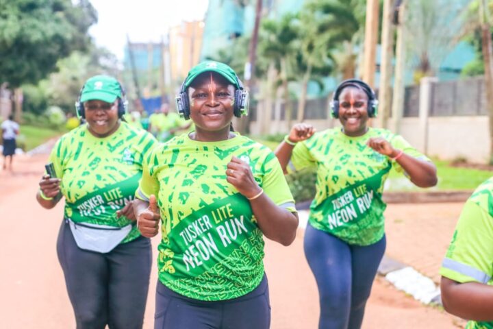 Tusker Lite Neon Run lights up Kampala with silent disco experience